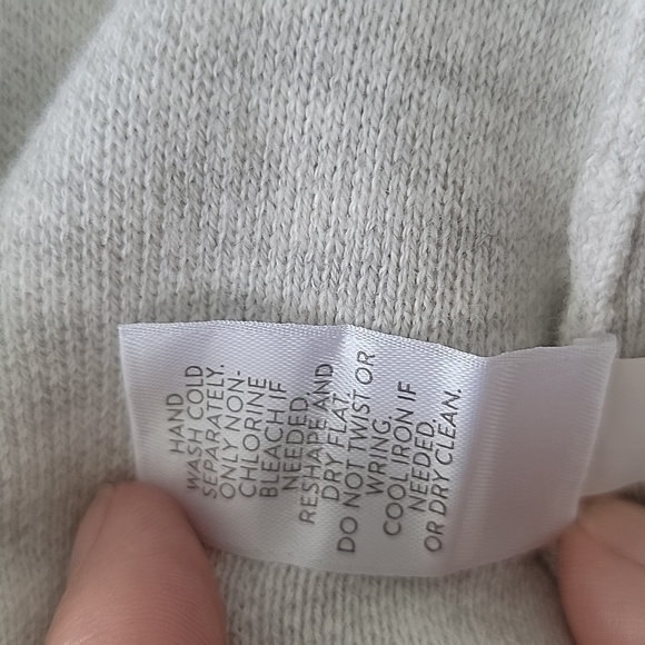 J. Jill Women's Gray Open Front Cardigan Sweater Short Sleeve Oversized Sz L - Picture 8 of 8